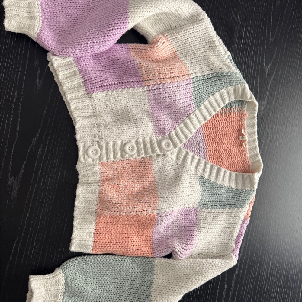 Colorful Knit Cardigan